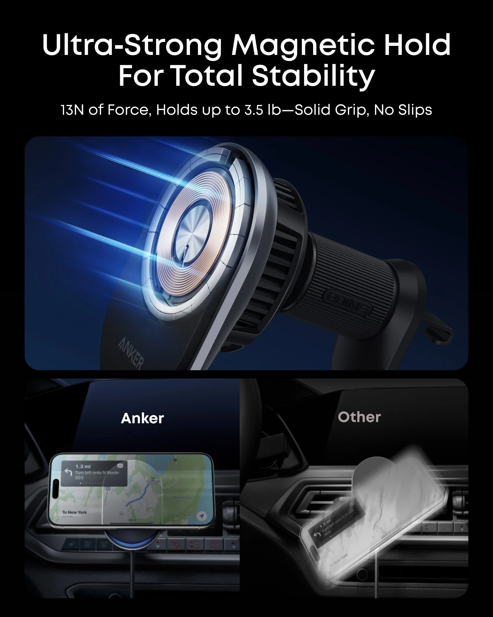 Anker Prime Wireless Car Charger (MagGo, AirCool, Pad) - Image 6