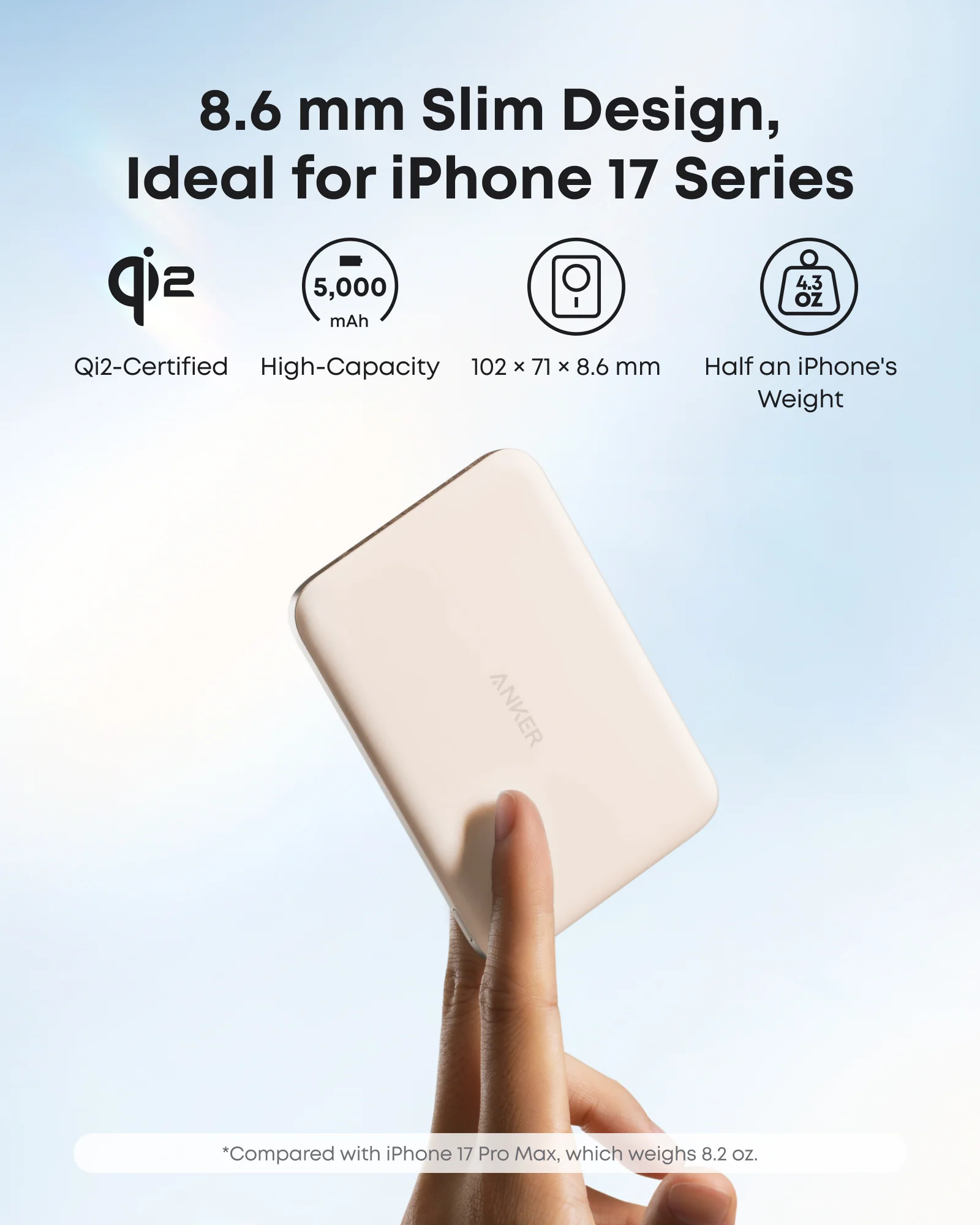 Anker Nano Power Bank, 5,000mAh Wireless Charger, Ultra-Slim, 15W Fast Charging - Image 21